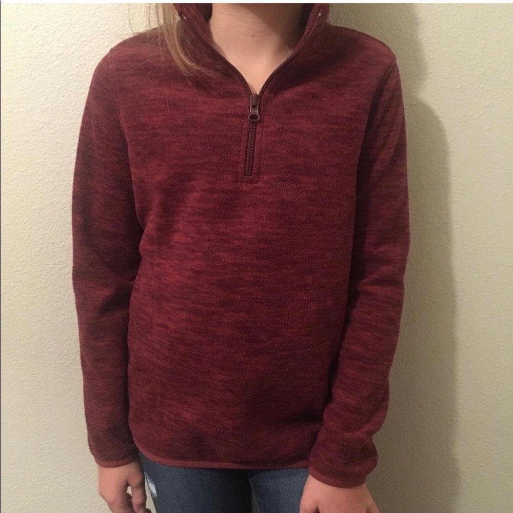 Old navy Girls Micro Fleece 1/4 zip Pullover size 8